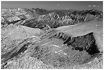 Northern mountains. Yosemite National Park ( black and white)