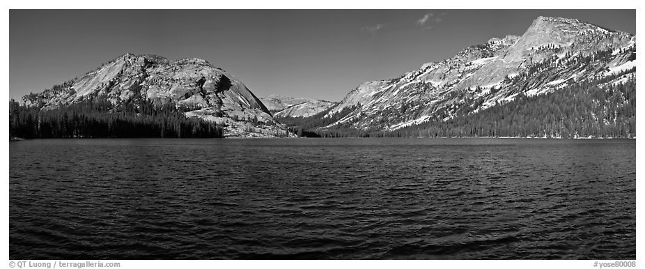 Tioga Lake. Yosemite National Park (black and white)