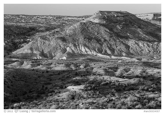 Salt Valley. Arches National Park (black and white)