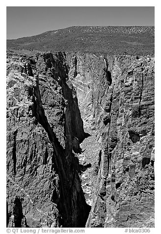 The Narrows, North Rim. Black Canyon of the Gunnison National Park (black and white)