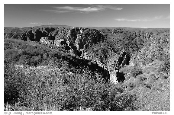 View from North rim. Black Canyon of the Gunnison National Park, Colorado, USA.