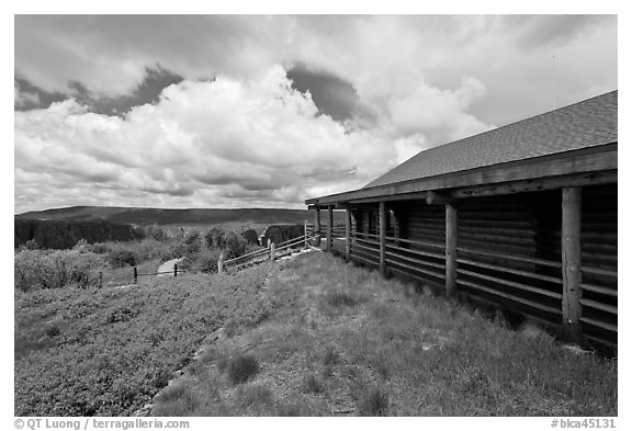 Visitor center. Black Canyon of the Gunnison National Park (black and white)