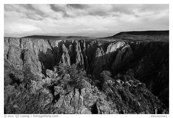 Wide view from Gunnison point. Black Canyon of the Gunnison National Park, Colorado, USA.