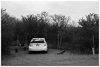 South Rim Campground. Black Canyon of the Gunnison National Park ( black and white)