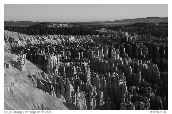 Silent City in Bryce Amphitheater from Bryce Point, sunrise. Bryce Canyon National Park, Utah, USA.