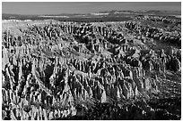 Paria view. Bryce Canyon National Park, Utah, USA. (black and white)