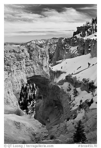 Pink limestone arch. Bryce Canyon National Park, Utah, USA.