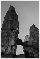 Box-shaped Tower Bridge. Bryce Canyon National Park ( black and white)