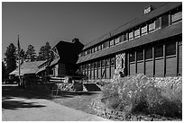 Bryce Canyon Lodge. Bryce Canyon National Park ( black and white)