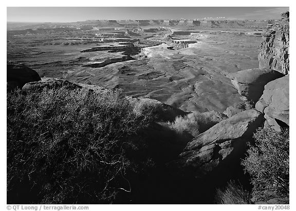 Green river overlook and Henry mountains, Island in the sky. Canyonlands National Park, Utah, USA.