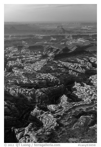 Aerial view of Maze District. Canyonlands National Park, Utah, USA.