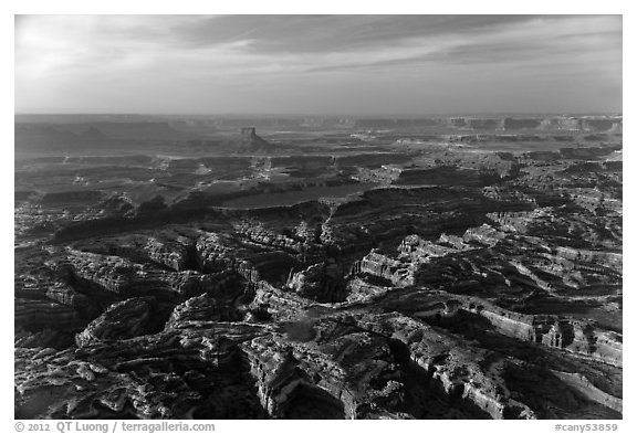 Aerial view of Maze area. Canyonlands National Park, Utah, USA.