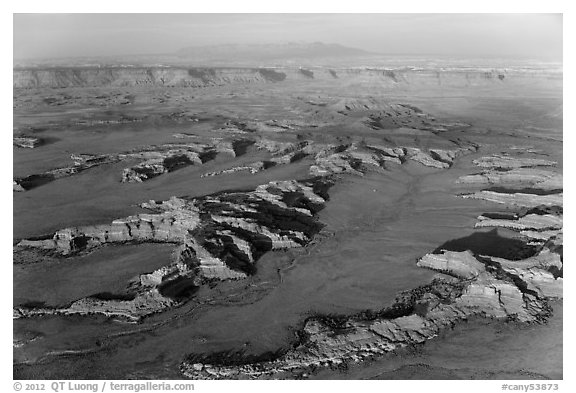 Aerial view of Squaw Flats, Needles. Canyonlands National Park, Utah, USA.