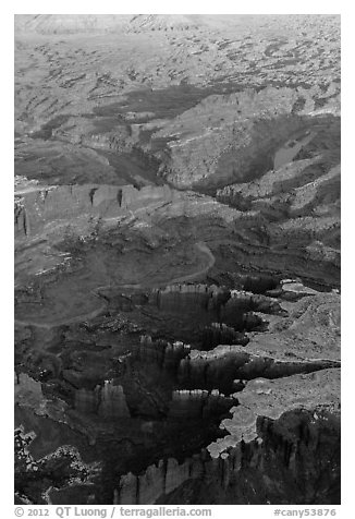 Aerial view of Monument Basin. Canyonlands National Park, Utah, USA.