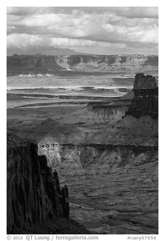 Island in the Sky seen from High Spur. Canyonlands National Park, Utah, USA.