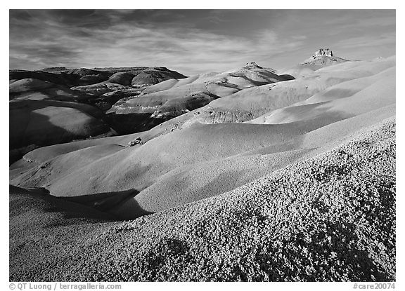 Mudstone hills, Cathedral Valley. Capitol Reef National Park, Utah, USA.