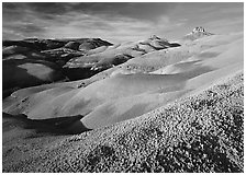 Mudstone hills, Cathedral Valley. Capitol Reef National Park ( black and white)