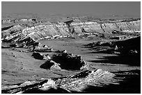 Waterpocket Fold from Strike Valley overlook, late afternoon. Capitol Reef National Park ( black and white)