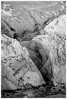 Entrance of Halls Creek Narrows. Capitol Reef National Park ( black and white)