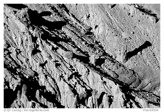 Red slide, early morning. Capitol Reef National Park (black and white)