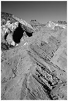 Red slide, morning. Capitol Reef National Park ( black and white)