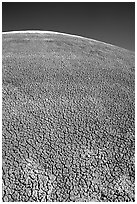 Curve of mudstone hill. Capitol Reef National Park, Utah, USA. (black and white)