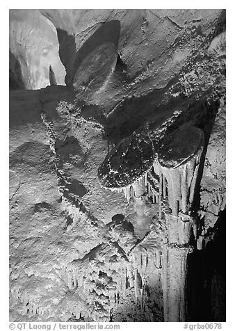 Rare parachute underground formations, Lehman Caves. Great Basin National Park, Nevada, USA.