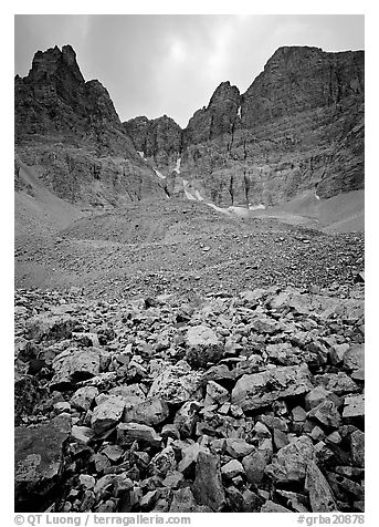 Wheeler Peak Glacier, the lowest in latitude in the US. Great Basin National Park, Nevada, USA.