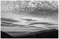 Annular eclipse of Oct 14, 2023 from Mather Overlook. Great Basin National Park ( black and white)