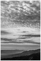 Annular eclipse of Oct 14, 2023 seen through clouds. Great Basin National Park ( black and white)