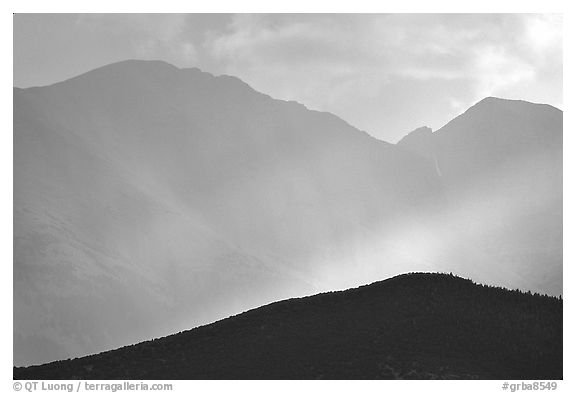 Rays over Snake Range. Great Basin National Park, Nevada, USA.