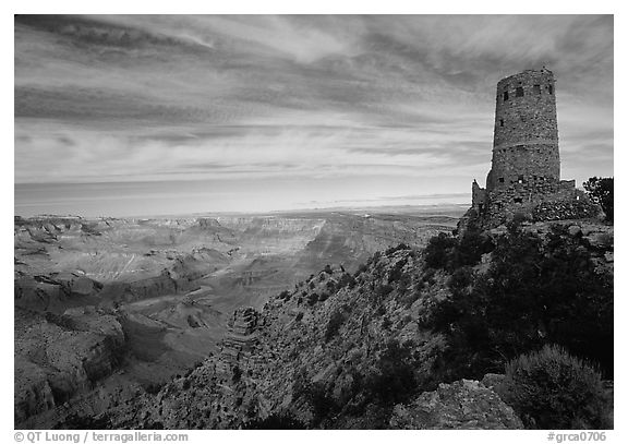 Watchtower, late afternoon. Grand Canyon National Park, Arizona, USA.