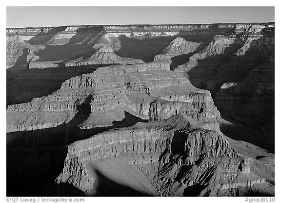 Buttes inside  canyon. Grand Canyon National Park, Arizona, USA.