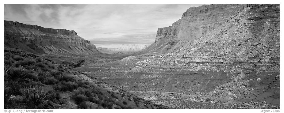 Havasu Canyon. Grand Canyon  National Park (black and white)