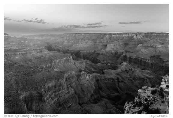 Red Canyon and Colorado gorge from Moran Point. Grand Canyon National Park, Arizona, USA.