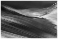 Detail of rapids with reflections of sky and canyon walls. Grand Canyon National Park ( black and white)