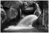 Clear Creek Falls. Grand Canyon National Park ( black and white)