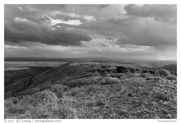 Expansive view from Park Point. Mesa Verde National Park, Colorado, USA.