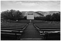 Amphitheater, Morefield Campground. Mesa Verde National Park ( black and white)