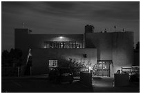 Far View Lodge at night. Mesa Verde National Park ( black and white)