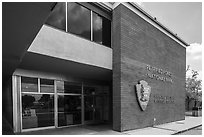 Painted Desert Visitor Center. Petrified Forest National Park ( black and white)