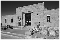 Rainbow Forest Museum. Petrified Forest National Park ( black and white)