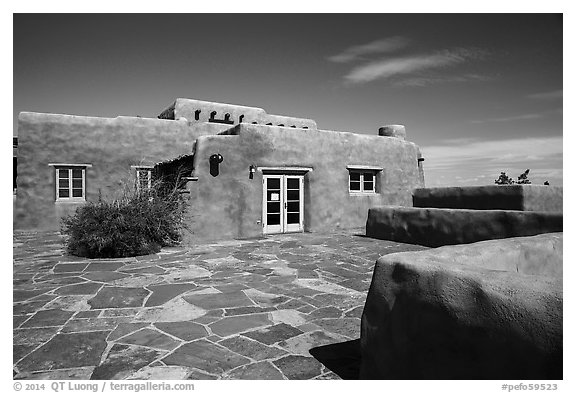 Painted Desert Inn. Petrified Forest National Park (black and white)