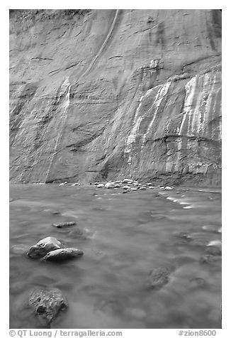 Mystery Falls, the Narrows. Zion National Park, Utah, USA.