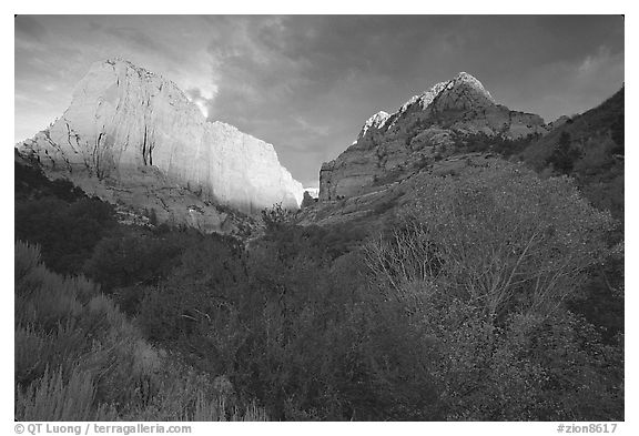 Kolob Canyons at sunset. Zion National Park, Utah, USA.