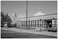 Ben Reifel Visitor Center. Badlands National Park ( black and white)