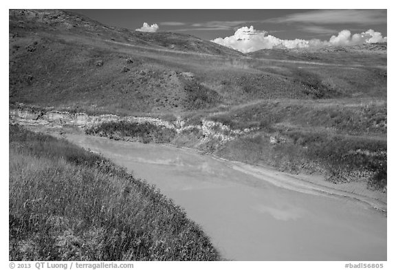 Sage Creek in summer. Badlands National Park, South Dakota, USA.