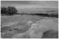 White River, Stronghold Unit. Badlands National Park ( black and white)