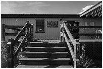 White River Visitor Center. Badlands National Park ( black and white)