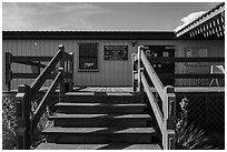 White River Visitor Center. Badlands National Park ( black and white)